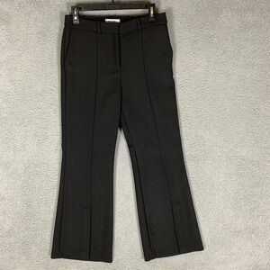Rodebjer Trouser Pant Womens Small Black Wide Leg Flare Bootcut Stretch Charlene